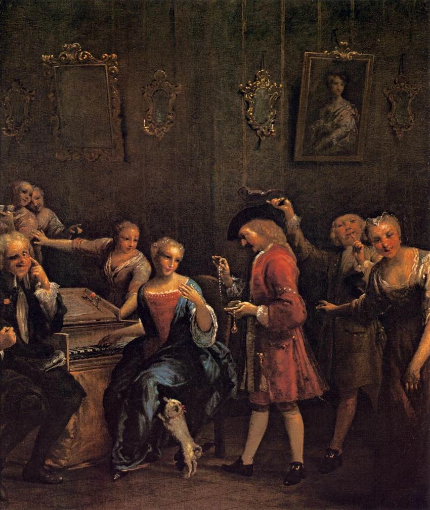 La cantante corteggiata - Galleria degli Uffizi, Firenze